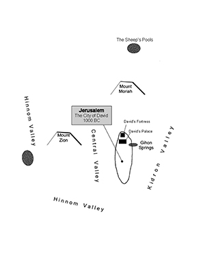 Jerusalem Walls 1000 BC - David's Day