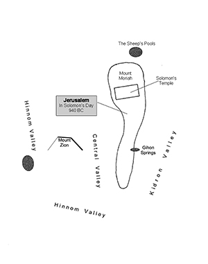 Jerusalem Walls  940 BC - Solomon's Day