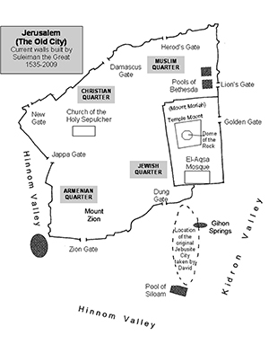 Jerusalem Walls  1535 AD until 21st century - Suleiman the Magnificent building project