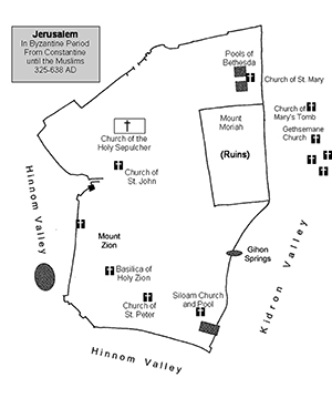 Jerusalem Walls  325 AD - Byzantine Period