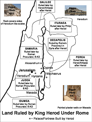 Herod the Great's Fortresses  and  The Land He Ruled